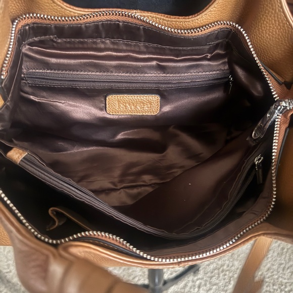 Pebbled Leather Shoulder Bag/Satchel. Warm brown color.Removable strap
Like new - Picture 8 of 11